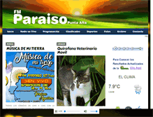 Tablet Screenshot of fmparaisopuntaalta.com.ar